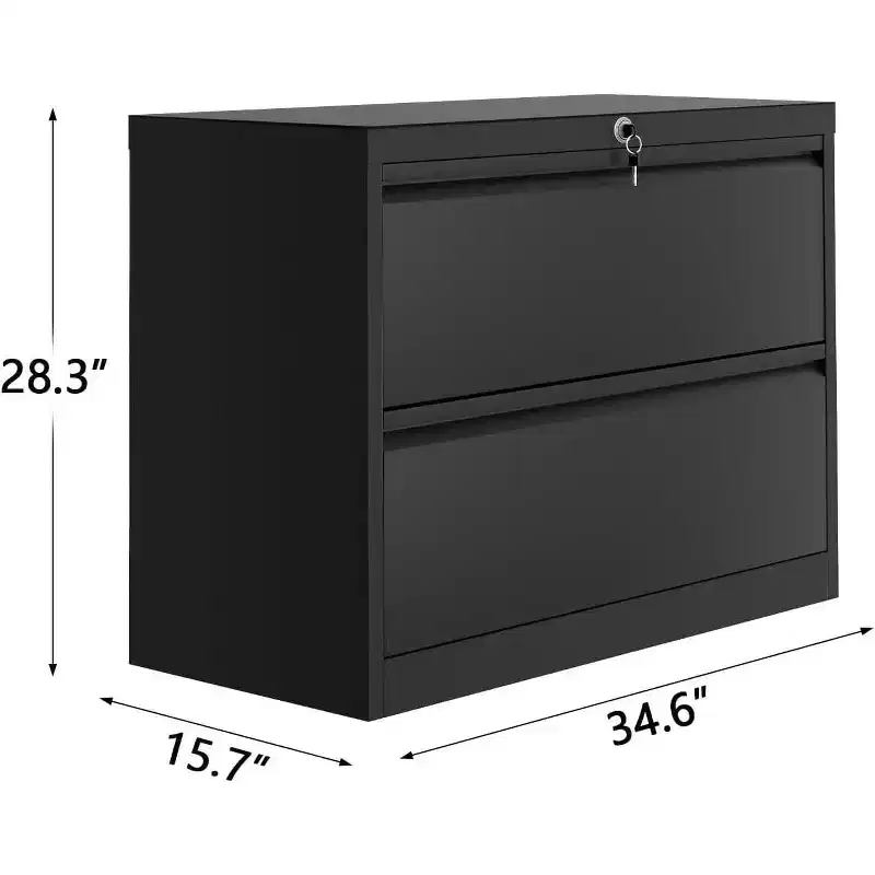 Acekool 71 Tall Metal Storage Cabinet with Doors & Lock, 4 Adjustable Shelves, Leveling Feet, for Pantry Garage Office, Black
