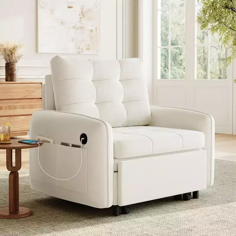 3-in-1 Sleeper Chair Bed, 80