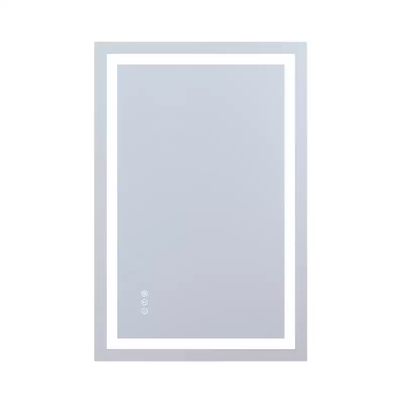 SUMERAIN 24x36 Wall Vanity Mirror Tempered Glass, Anti-Fog ETL Bathroom Mirror Smart Memory Setting