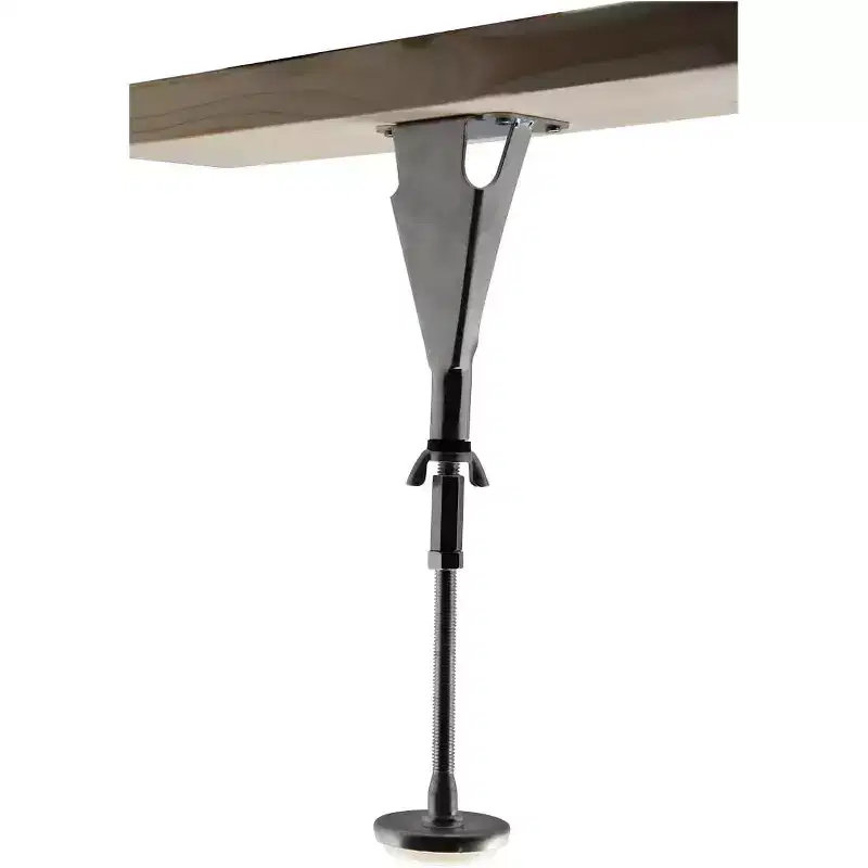Kings Brand Furniture Adjustable Height Center Support Leg - Bed Frame Feet for Center Support Legs - Replacement Metal Bed Slat Support Leg