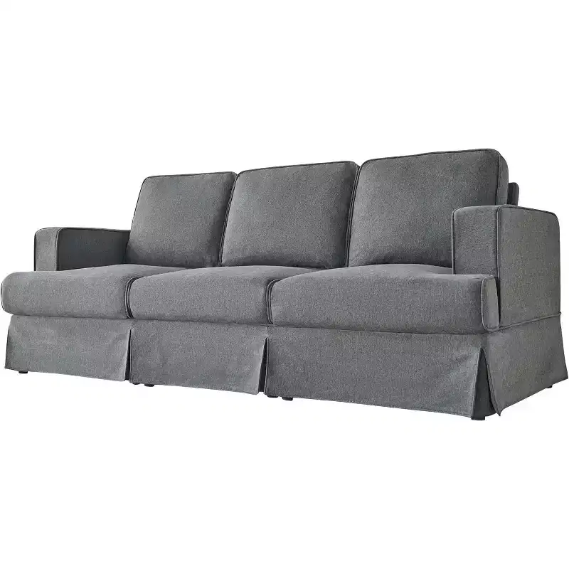 AMERLIFE Modern Slipcovered Sofa- Comfy Couch for Living Room