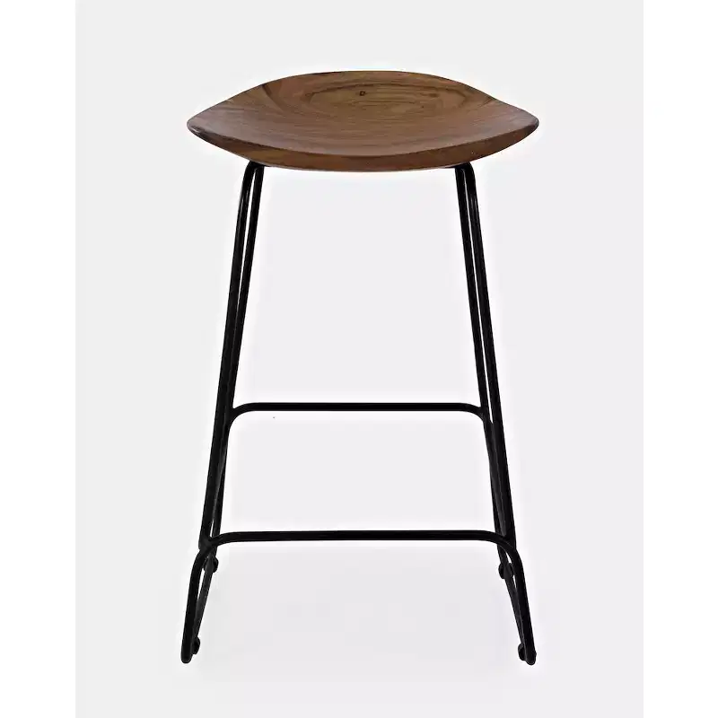 Jofran, Nature's Edge Solid Acacia Counter Height Backless Stool (Set of 3)