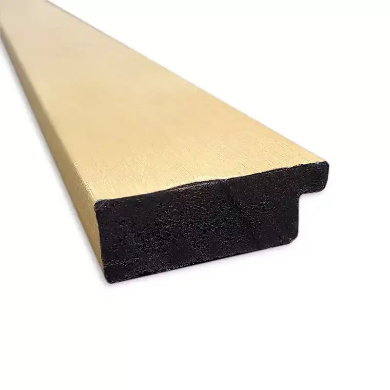 22" x 28" Non-Beveled Grace Brushed Gold Wall Mirror - Amanti Art: Rectangle, Polystyrene Frame, Includes Mounting Hardware
