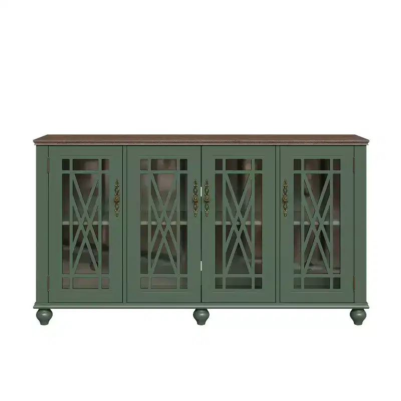 63 Vintage Storage Sideboard Buffet Accent Cabinet - Festivo