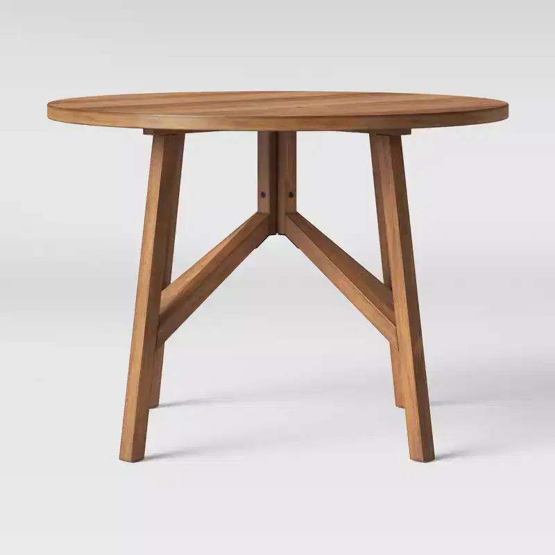 42 Clarksburg Cross Leg Wood Dining Table Round