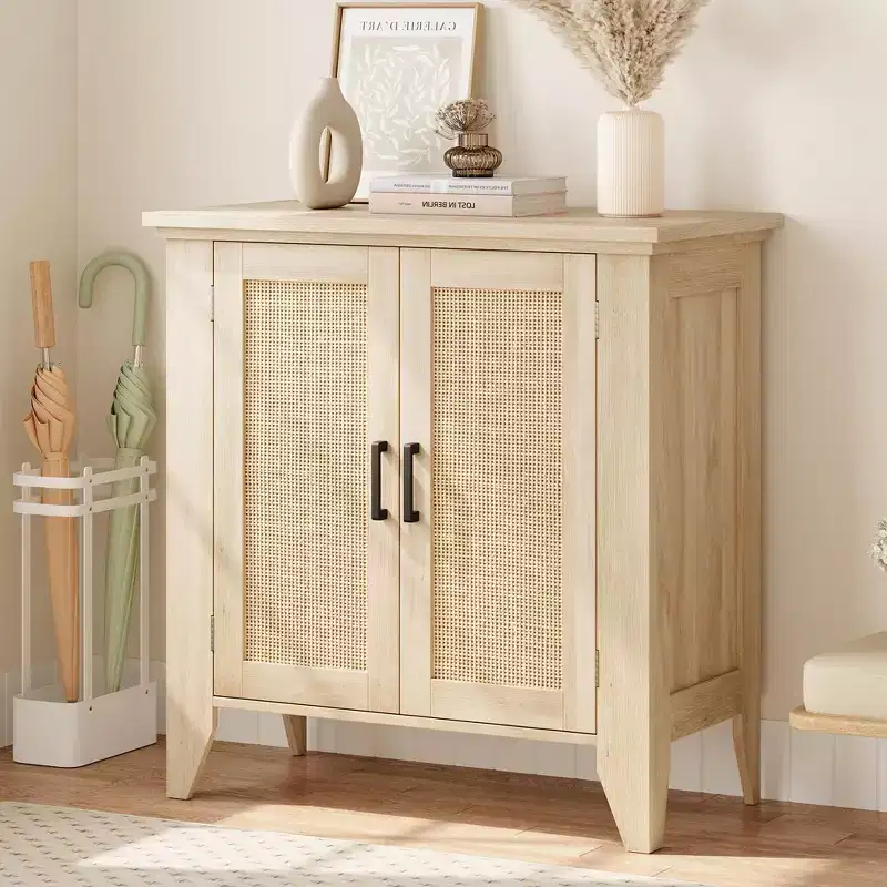 L-Shaped Corner Desk with Storage Shelves, Home Office Computer Desk with Hutch