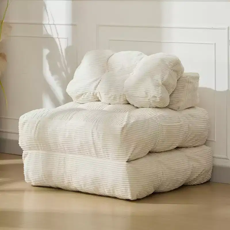 Versatile Folding Sofa Bed with Pillow Support | Convertible Sleeper Chair for Living Room, Dorm | Machine Washable & Portable