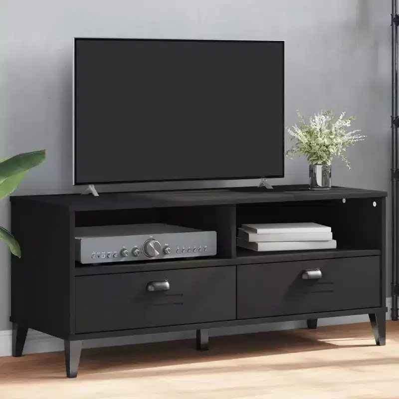 vidaXL TV Stand Storage Media Console Entertainment Center Solid Wood Pine