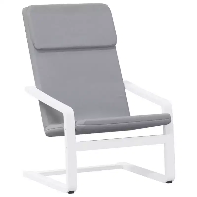 vidaXL Chair Accent Armchair Relaxing Seating Office Chair Furniture Fabric - Light Gray