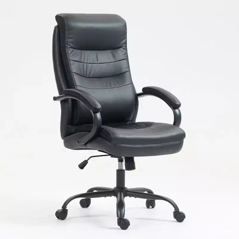 Okak Modern High-Back Upholstered Task Office Chair,Adjustable Swivel Computer Chair for Office,Study,Vanity Room